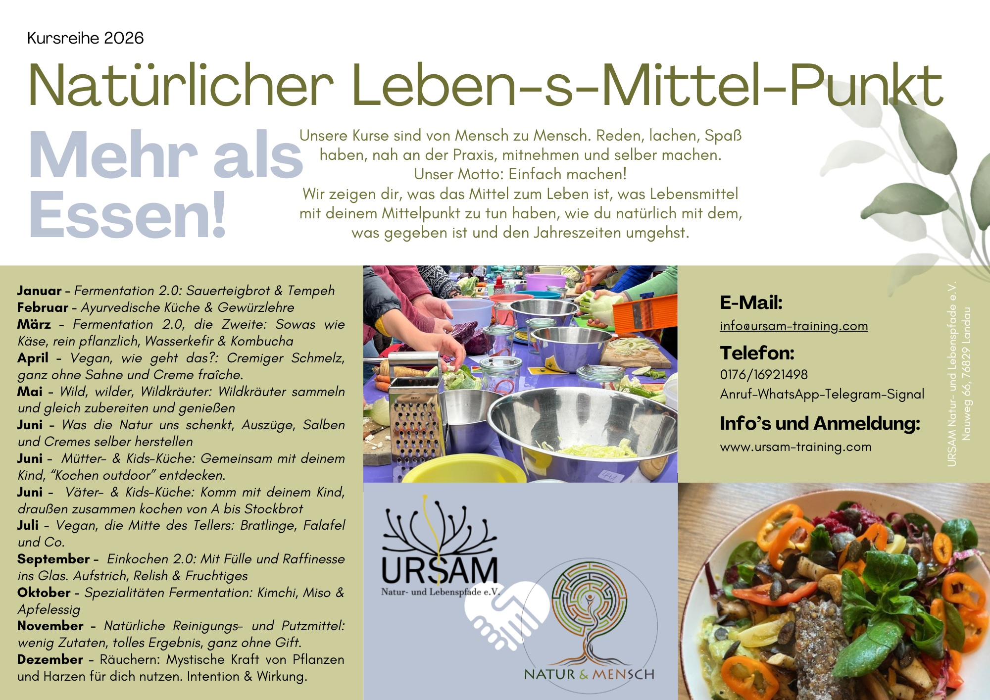 Natürlicher Leben-s-Mittel-Punkt